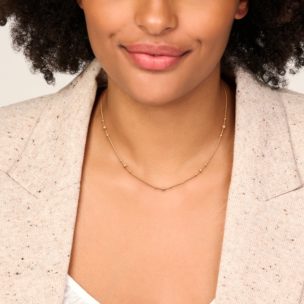 collier bolletjes 42 - 45 cm