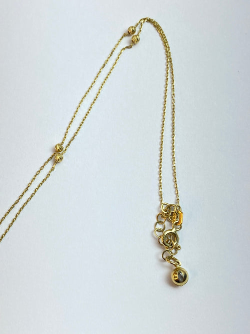 14 karaats rozenkrans met kruis