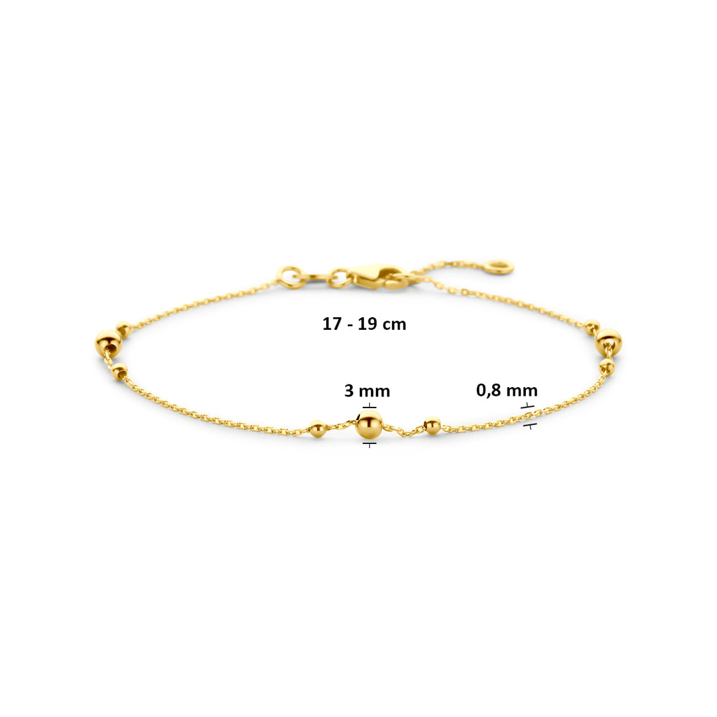 armband bolletjes 17 - 19 cm